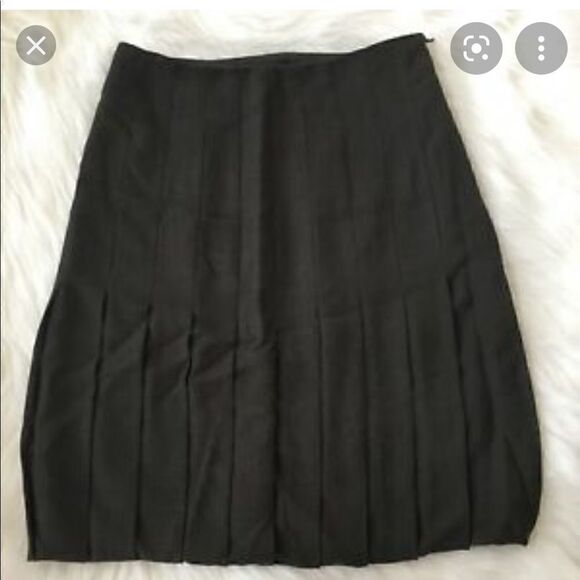 EUC Akris Punto wool pleated bubble hem skirt sz 6 - Picture 2 of 6